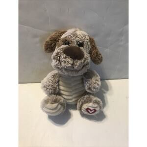 Kelly Toy Plush Dog Brown Puppy 7 Inch Heart 4133
